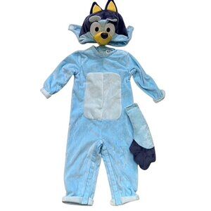 Spirit Halloween Bluey Baby Costume Size 12-18 Months Jumpsuit Head Tail